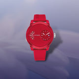 Tommy Hilfiger Denim Red Dial Red Rubber Strap Watch for Men - 1791557 Authentic Buy Shop Now