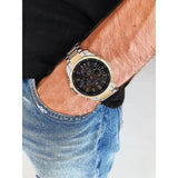 Tommy Hilfiger Analog Black Dial Two Tone Steel Strap Watch for Men - 1791539 Authentic Buy Shop Now