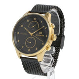 Tommy Hilfiger Chase Quartz Black Dial Black Mesh Bracelet Watch for Men - 1791580 Authentic Buy Shop Now