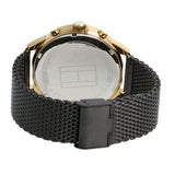 Tommy Hilfiger Chase Quartz Black Dial Black Mesh Bracelet Watch for Men - 1791580 Authentic Buy Shop Now