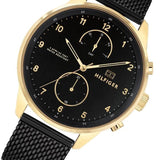 Tommy Hilfiger Chase Quartz Black Dial Black Mesh Bracelet Watch for Men - 1791580 Authentic Buy Shop Now