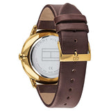 Tommy Hilfiger Hunter Green Dial Brown Leather Strap Watch for Men - 1791607 Authentic Buy Shop Now