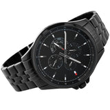 Tommy Hilfiger Shawn Quartz Black Dial Black Steel Strap Watch for Men - 1791611 Authentic Buy Shop Now