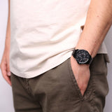 Tommy Hilfiger Shawn Quartz Black Dial Black Steel Strap Watch for Men - 1791611 Authentic Buy Shop Now