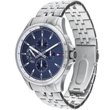 Tommy Hilfiger Shawn Multifunction Quartz Blue Dial Silver Steel Strap Watch for Men - 1791612 Authentic Buy Shop Now