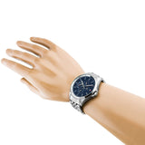 Tommy Hilfiger Shawn Multifunction Quartz Blue Dial Silver Steel Strap Watch for Men - 1791612 Authentic Buy Shop Now