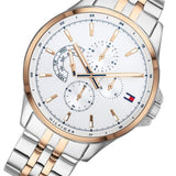 Tommy Hilfiger Shawn Quartz White Dial Two Tone Steel Strap Watch for Men - 1791617 Authentic Buy Shop Now