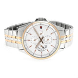 Tommy Hilfiger Shawn Quartz White Dial Two Tone Steel Strap Watch for Men - 1791617 Authentic Buy Shop Now