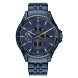 Tommy Hilfiger Shawn Quartz Blue Dial Blue Steel Strap Watch for Men - 1791618 Authentic Buy Shop Now