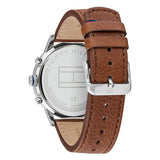 Tommy Hilfiger Dean Multifunctional Blue Dial Brown Leather Strap Watch for Men - 1791275 Authentic Buy Shop Now
