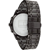 Tommy Hilfiger Kyle Quartz Blue Dial Black Steel Strap Watch for Men - 1791633 Authentic Buy Shop Now