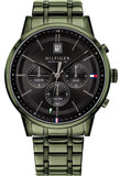 Tommy Hilfiger Quartz Black Dial Black Steel Strap Watch for Men - 1791634 Authentic Buy Shop Now