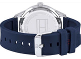 Tommy Hilfiger Austin Quartz Blue Dial Blue Rubber Strap Watch for Men - 1791635 Authentic Buy Shop Now