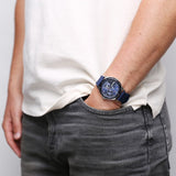 Tommy Hilfiger Austin Quartz Blue Dial Blue Rubber Strap Watch for Men - 1791635 Authentic Buy Shop Now