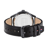 Tommy Hilfiger Austin Black Dial Black Leather Strap Watch for Men - 1791638 Authentic Buy Shop Now