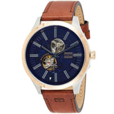 Tommy Hilfiger Spencer Blue Dial Brown Leather Strap Watch for Men - 1791642 Authentic Buy Shop Now