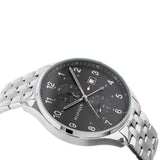 Tommy Hilfiger West Quartz Black Dial Silver Steel Strap Watch For Men - 1791707 Authentic Buy Shop Now