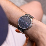 Tommy Hilfiger West Quartz Black Dial Silver Steel Strap Watch For Men - 1791707 Authentic Buy Shop Now