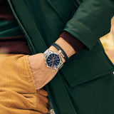 Tommy Hilfiger Mason Quartz Blue Dial Silver Steel Strap Watch for Men - 1791788 Authentic Buy Shop Now