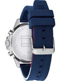 Tommy Hilfiger Mason Blue Dial Blue Rubber Strap Watch for Men - 1791791 Authentic Buy Shop Now