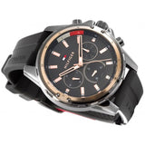 Tommy Hilfiger Mason Black Dial Black Rubber Strap Watch for Men - 1791792 Authentic Buy Shop Now