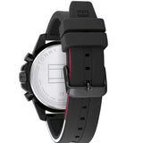 Tommy Hilfiger Mason Black Dial Black Rubber Strap Watch for Men - 1791793 Authentic Buy Shop Now