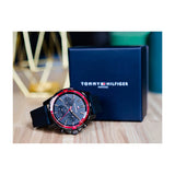 Tommy Hilfiger Mason Black Dial Black Rubber Strap Watch for Men - 1791793 Authentic Buy Shop Now