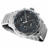 Tommy Hilfiger Trent Quartz Black Dial Silver Steel Strap Watch For Men - 1791805 Authentic Buy Shop Now