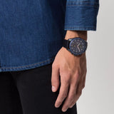 Tommy Hilfiger Parker Chronograph Quartz Blue Dial Blue Leather Strap Watch For Men - 1791839 Authentic Buy Shop Now