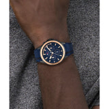 Tommy Hilfiger Aiden Chronograph Blue Dial Blue Silicone Strap Watch For Men - 1791860 Authentic Buy Shop Now