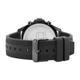Tommy Hilfiger Larson Chronograph Black Dial Black Rubber Strap Watch For Men - 1791921 Authentic Buy Shop Now