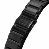 Tommy Hilfiger Mason Chronograph Black Dial Black Steel Strap Watch For Men - 1791935 Authentic Buy Shop Now
