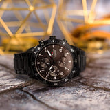 Tommy Hilfiger Jimmy Chronograph Grey Dial Grey Steel Strap Watch For Men - 1791951 Authentic Buy Shop Now