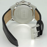 Tommy Hilfiger Larson Chronograph Black Dial Black Leather Strap Watch For Men - 1791984 Authentic Buy Shop Now