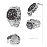 Tommy Hilfiger Blaze Chronograph Black Dial Silver Steel Strap Watch For Men - 1792029 Authentic Buy Shop Now