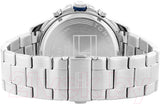 Tommy Hilfiger Blaze Chronograph Black Dial Silver Steel Strap Watch For Men - 1792029 Authentic Buy Shop Now