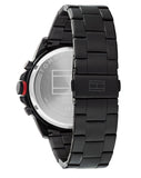 Tommy Hilfiger Blaze Chronograph Black Dial Black Steel Strap Watch For Men - 1792030 Authentic Buy Shop Now