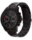 Tommy Hilfiger Blaze Chronograph Black Dial Black Steel Strap Watch For Men - 1792030 Authentic Buy Shop Now