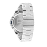 Tommy Hilfiger Blaze Chronograph Blue Dial Silver Steel Strap Watch for Men - 1792031 Authentic Buy Shop Now