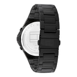 Tommy Hilfiger Justin Chronograph Black Dial Black Steel Strap Watch For Men - 1792055 Authentic Buy Shop Now