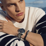 Tommy Hilfiger Lars Chronograph Blue Dial Silver Steel Strap Watch For Men - 1792059 Authentic Buy Shop Now