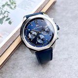 Tommy Hilfiger Lars Chronograph Blue Dial Blue Leather Strap Watch For Men - 1792063 Authentic Buy Shop Now