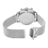 Calvin Klein City Chronograph White Dial Silver Mesh Bracelet Watch for Men - K2G27126 Authentic Buy Shop Now