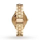 Michael Kors Runway Mercer Crystals Gold Dial Gold Steel Strap Watch For Women - MK6714 Authentic Buy Shop Now