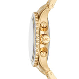 Michael Kors Everest Chronograph White Dial Gold Steel Strap Watch For Women - MK7212 Authentic Buy Shop Now