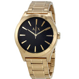 Armani Exchange Nico Analog Black Dial Gold Steel Strap Watch For Men - AX2328 Authentic Buy Shop Now