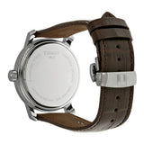 Tissot T Classic Bridgeport Silver Dial Brown Leather Strap Watch For Men - T097.410.16.038.00 Authentic Buy Shop Now