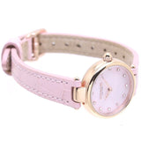 Coach Hayley Mother of Pearl Pink Dial Pink Leather Strap Watch for Women - 14503537 Authentic Buy Shop Now