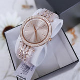 Michael Kors Darci Rose Gold Dial Two Tone Steel Strap Watch for Women - MK4327 Authentic Buy Shop Now