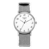 Tissot T Classic Everytime Medium White Dial Two Tone NATO Strap Watch for Women - T109.410.18.032.00 Authentic Buy Shop Now